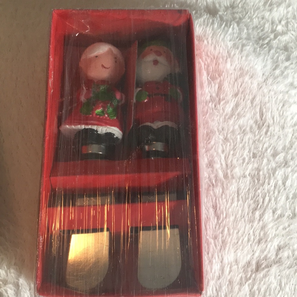 Boston Warehouse holiday cheese, dip, butter spreaders Santa Claus NWT - Picture 5 of 6